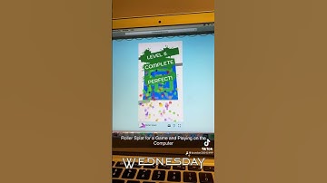 Roller Splat for a Game and Playing on the Computer