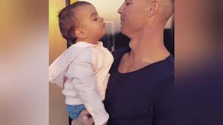 Cristiano Ronaldo kissing daughter Alana ❤