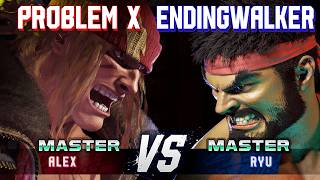 SF6 ▰ PROBLEM X (Alex) vs ENDINGWALKER (Ryu) ▰ High Level Gameplay