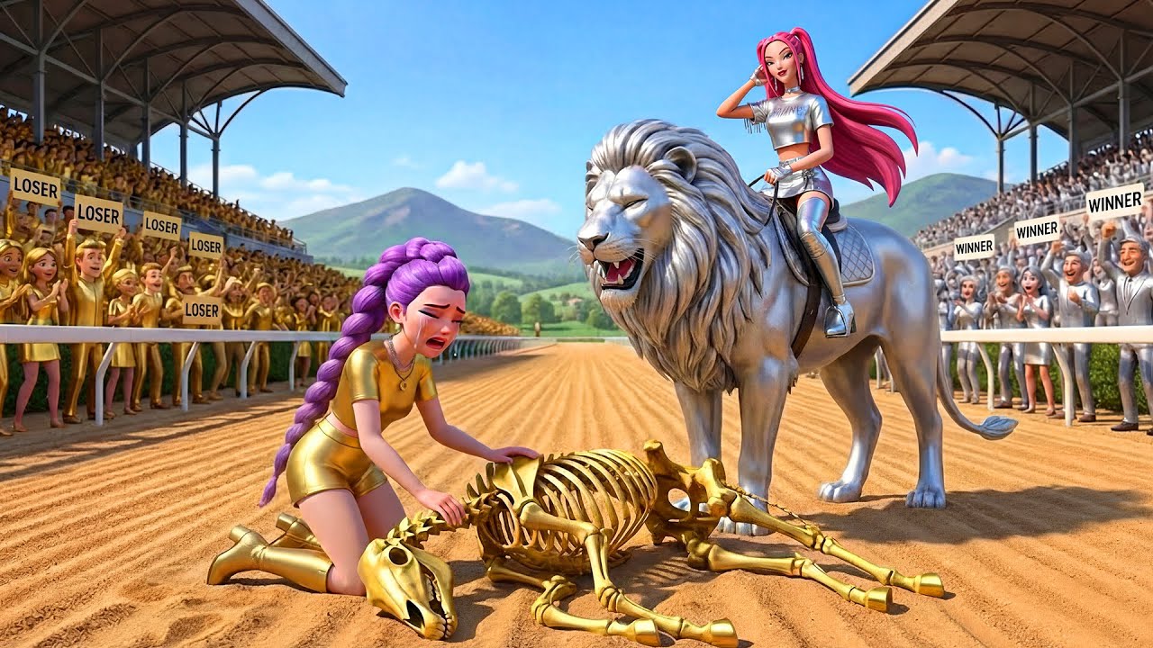 RUMI GOLD defeats MIRA SILVER in the lion race | KPOP Demon Hunters