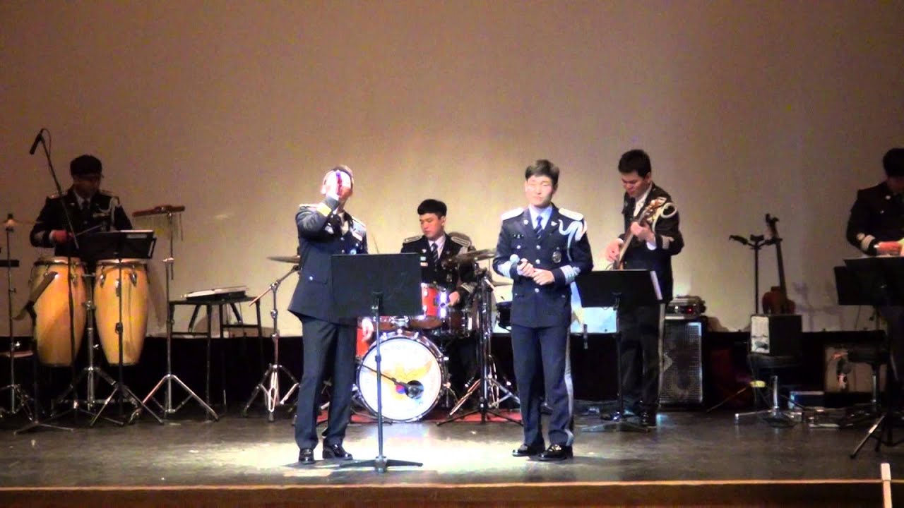 신임의경 환영 행사 홍보단김동욱,악대김동욱 김광석노래(20140128)