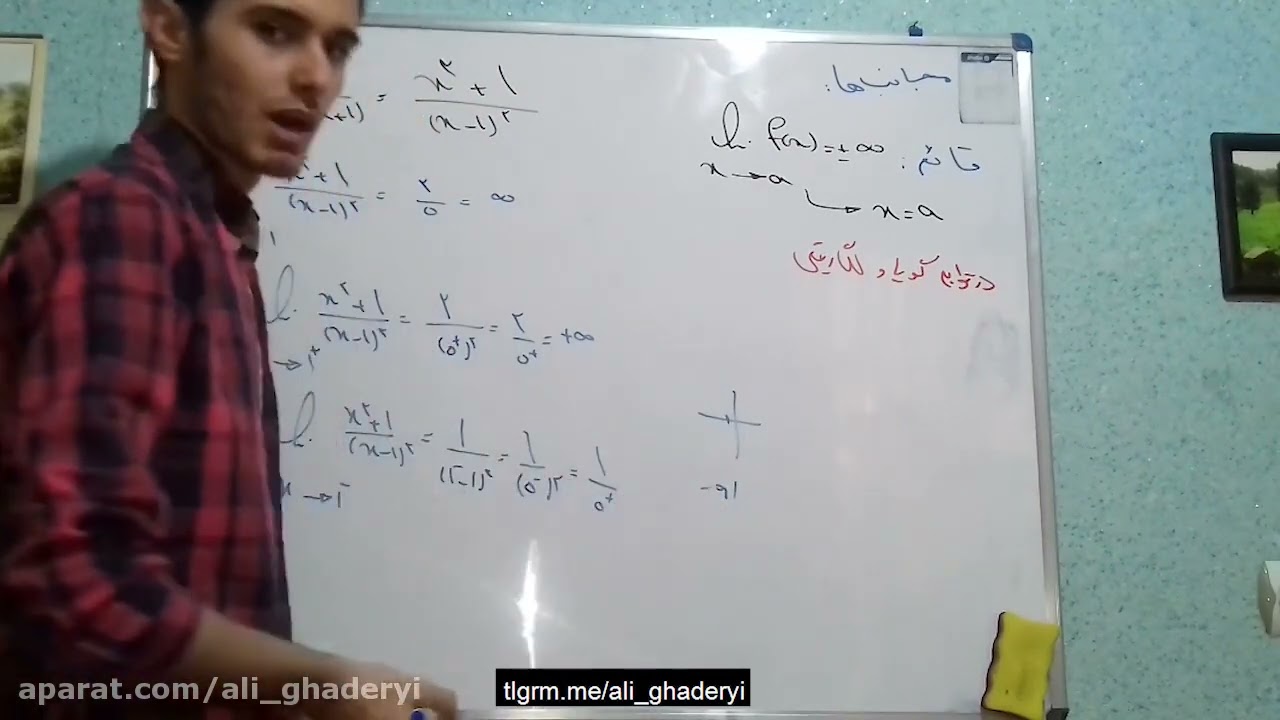 مجانب قاعم و افقی توابع