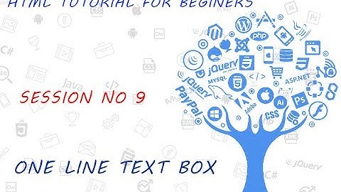 HTML Tutorial for Beginners   9   One line text box