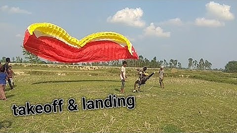 takeoff & landing | this is my first flight on this paramotor | homemade PPG |