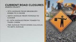 Several roads remain closed in Adams County due to recent heavy rain