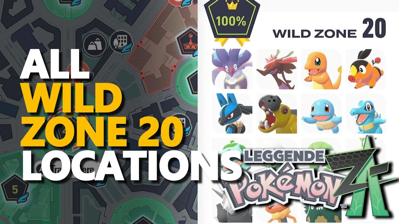 All Wild Zone 20 Pokemon Legends Z-A Locations - YouTube