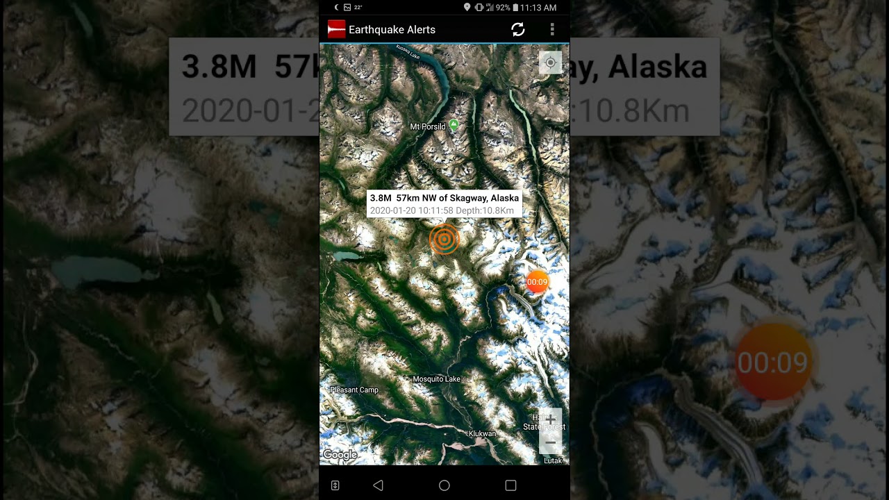 3.8 Earthquake Skagway, Alaska 20120 YouTube