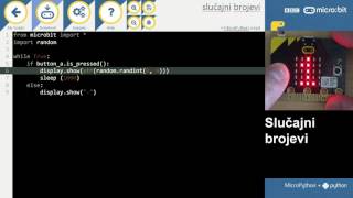 BBC micro:bit - Slučajni brojevi u pythonu