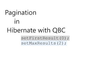 Pagination in Hibernate with QBC | Java concepts by Jay tutorial