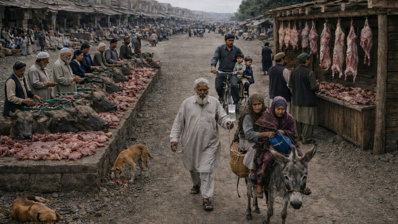 🇦🇫 Опасный рынок Афганистана | Реальная жизнь бедных людей | Пешеходная экскурсия в формате 4K