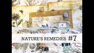 NATURE'S REMEDIES. #7  Using up some scraps & a definite laugh today.