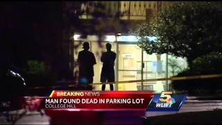 Man found dead in College Hill parking lot