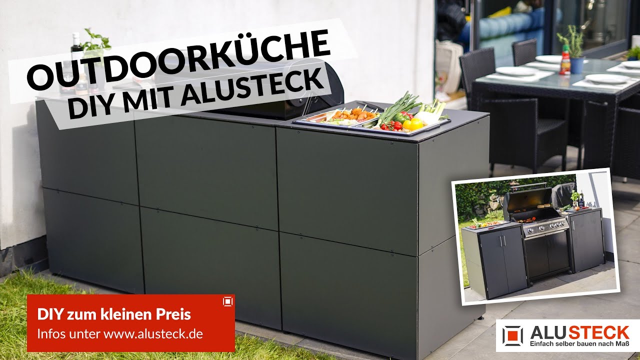 Outdoorküche selber bauen mit ALUSTECK®