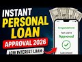 Instant Personal Loan Approval 2026 | Low Interest Loan India