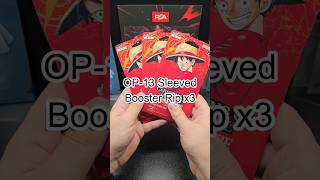 One Piece OP-13 Sleeved Boosters x3 #cards #tcg #onepiece #packopening