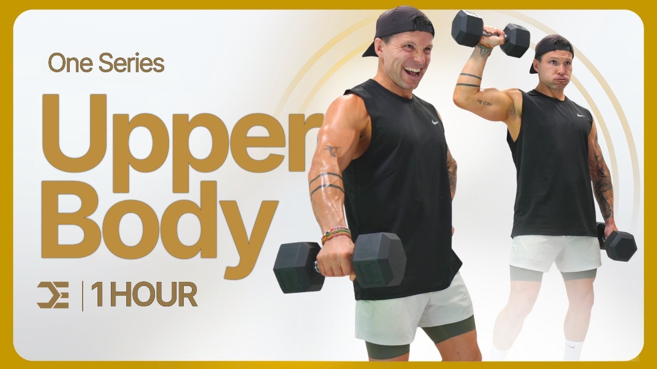 1 Hour UPPER BODY WORKOUT with DUMBBELLS | Build Strength & Muscle ...