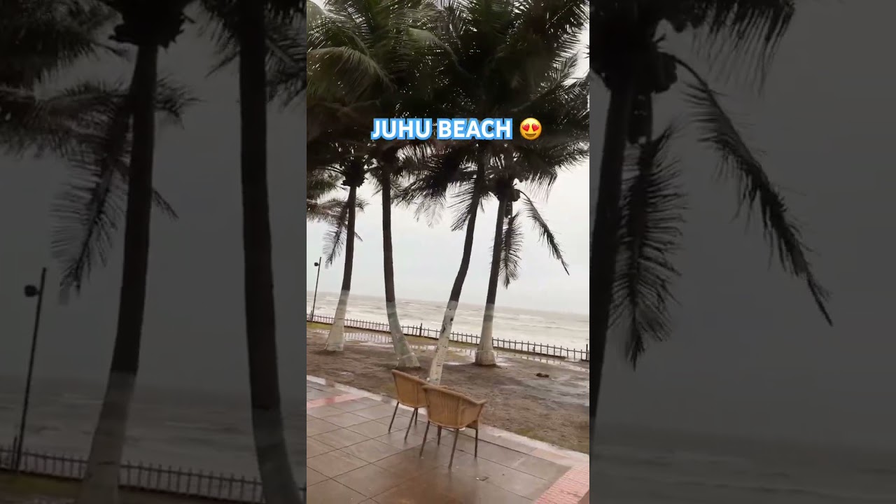 NOVOTEL HOTEL - JUHU BEACH MONSOON VIEW - AMAZING MUMBAI BEACHES, JUHU 😍 DURING RAINS