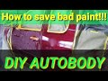 How to save a bad paint job! Diy Autobody, orange peel, colorsand