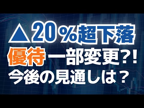 【テンポスHD】▲20%超下落！優待一部变更？！ #優待情報 #おすすめ優待 #今日の株
