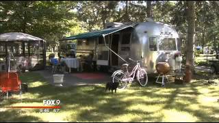 Fox 9 news visits the Airstream Park in clear lake,mn