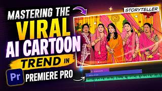How to Make Viral AI Cartoon Trend in Premiere Pro | Viral AI Pop Art Effect screenshot 4