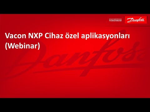 Vacon NXP Cihaz özel aplikasyonları (Webinar)