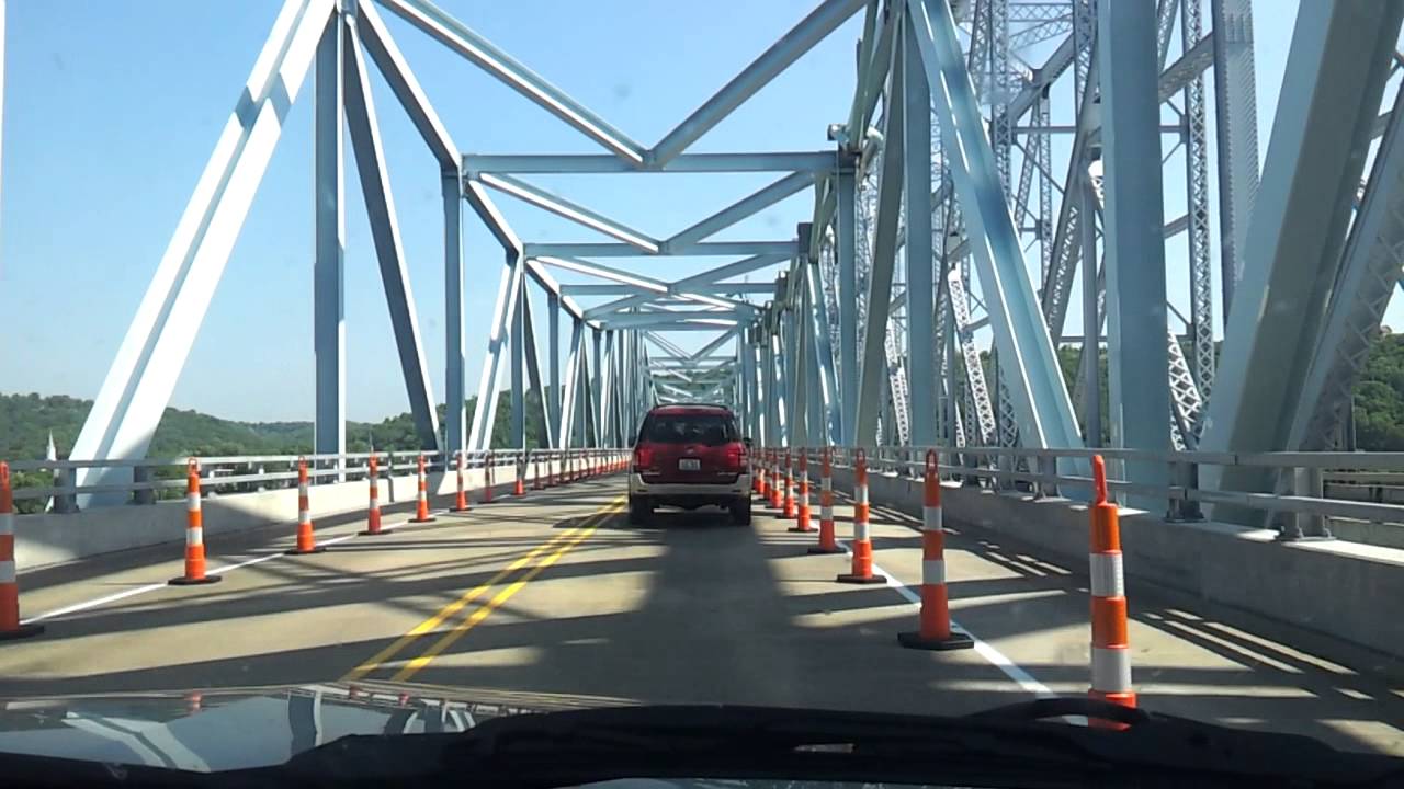 Crossing the new MadisonMilton bridge span YouTube