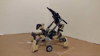 Lego Throwbots (Slizers) MOC update video, a new way to use custom throwing arm