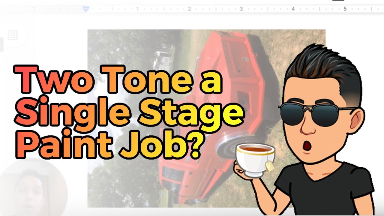 Can You Two Tone a Single Stage Paint Job With Base and a 2k Clearcoat? 🤔 YouTube