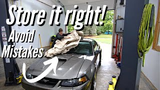 How to Properly Store a Car or Truck and Avoid Mistakes. (Long Term or Winter Storage)