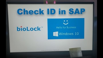 SAP Logon / Transaction Protection using Windows Hello Face Recognition with a DELL Inspiron 2 in 1