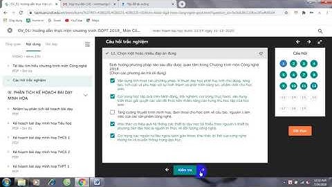 Đáp án Công Nghệ, 20 câu trắc nghiệm bồi dưỡng GVPT năm 2018