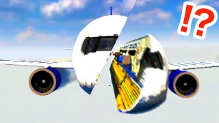 あっ飛行機を真っ二つに切ることに成功しました。 screenshot 5