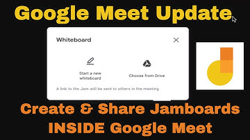 Google Meet Updates | Create a Blank Jamboard or Share from Google Drive to Everyone in your Meet