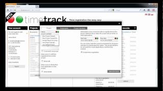 How to create a project and add users to a project in a timetrack application