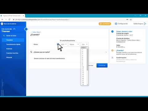 Programa tus transferencias desde el Portal Transaccional