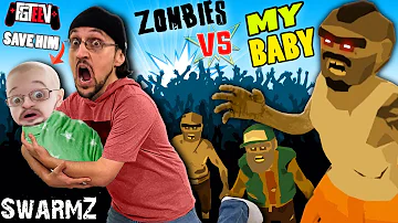 SAVE THE BABY from ZOMBIES! SwarmZ (FGTeeV)