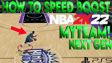 HOW TO SPEED BOOST/GLITCH IN NBA 2K22 MYTEAM (NEXT GEN)