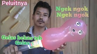 cara membuat peluit dan niup balon ngekngok ngekngok