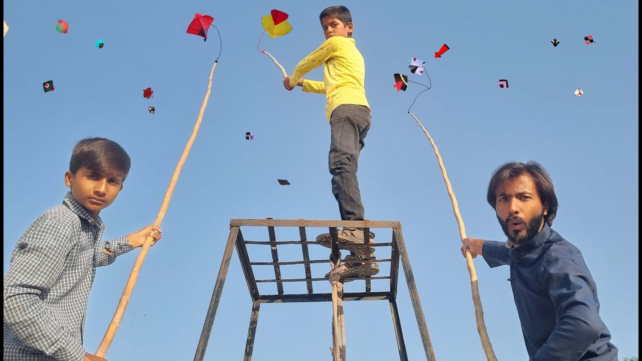 Trick to Caught Kite Catch With 2 Big Sticks | Kites 2022