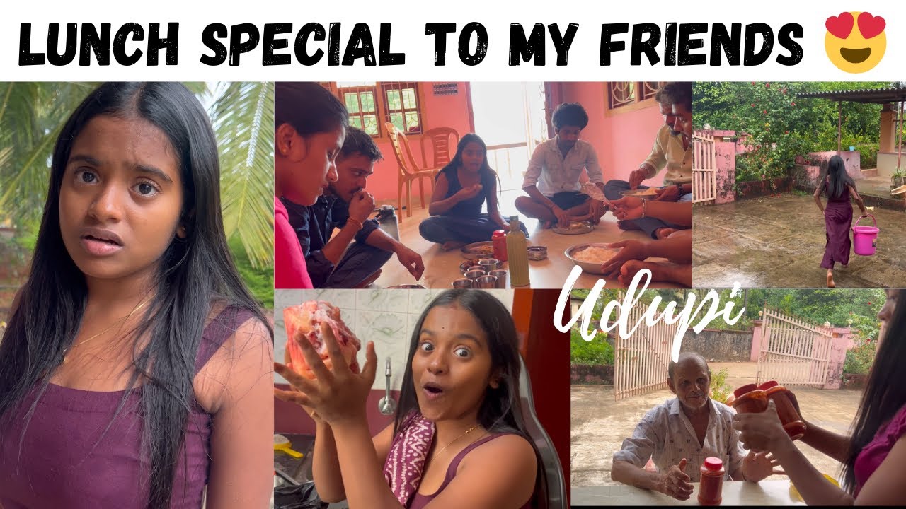 Lunch Special To My Friends😍Rakshita Tulu Talks| #gettogether #friends #mangalore #tulu #rakshita