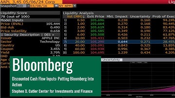 DCF Inputs: Putting Bloomberg into Action