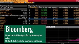 DCF Inputs: Putting Bloomberg into Action