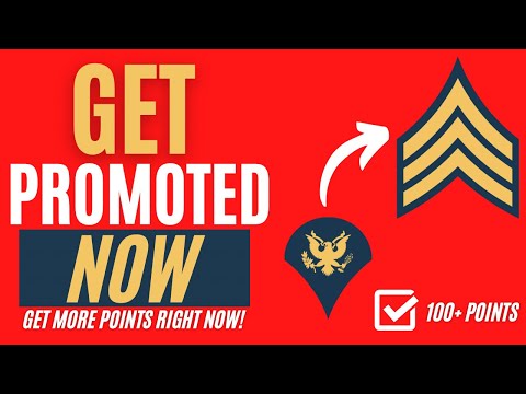 Get More Promotion Points and Get Promoted To Sergeant Next Month!