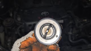 Replace and test thermostat valve toyota vios 3rd gen