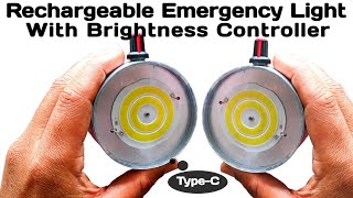 Rechargeable emergency light with brightness control | diy emergency light | led emergency light screenshot 1