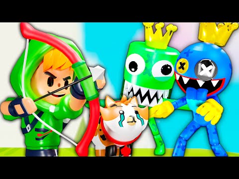 Robin Hood Gamer VS Rainbow Friends PK XD ⛺🧭 MiAnimation