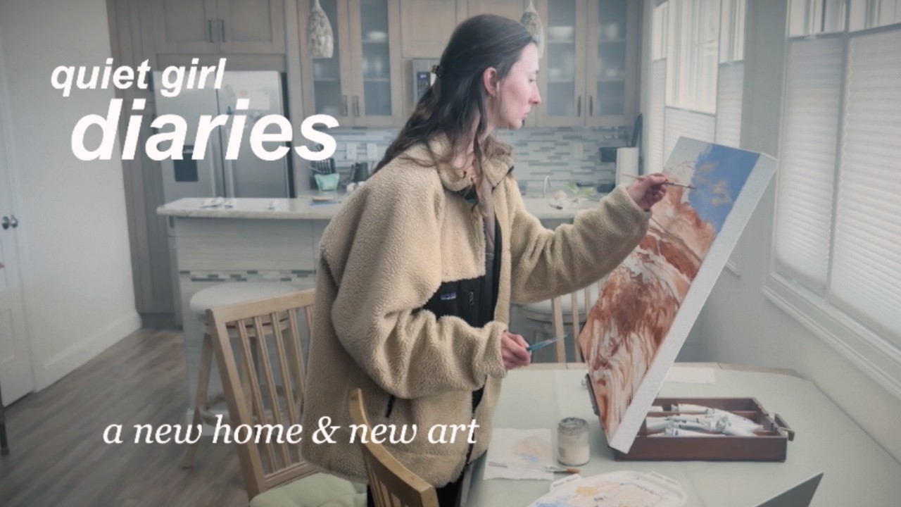 a quiet life | settling into my new home & making art