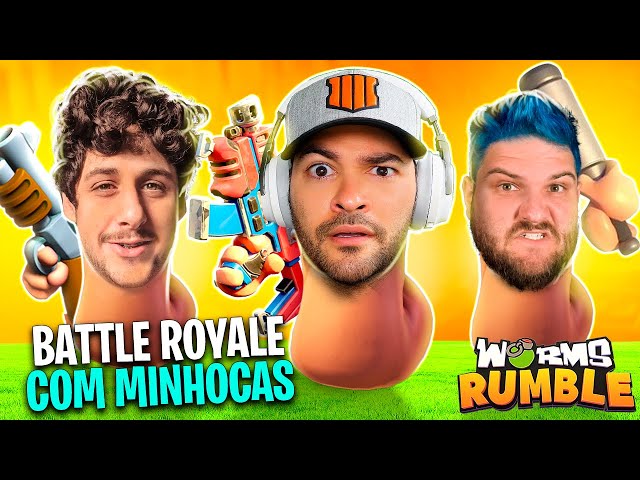 O NOVO BATTLE ROYALE DAS MINHOCAS NO PLAYSTATION 5 - Worms Rumble 