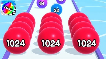 Ball Run 2048 - All Levels Gameplay Android,iOS Level 113